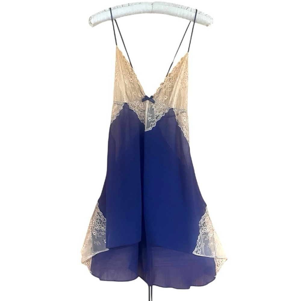 Vintage Victoria’s Secret Purple Nightgown Lingerie Lace Nightie Baby Doll